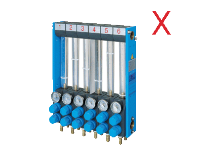 Analogue-flow-regulator