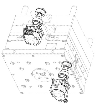 Servo mold Unscrewing System